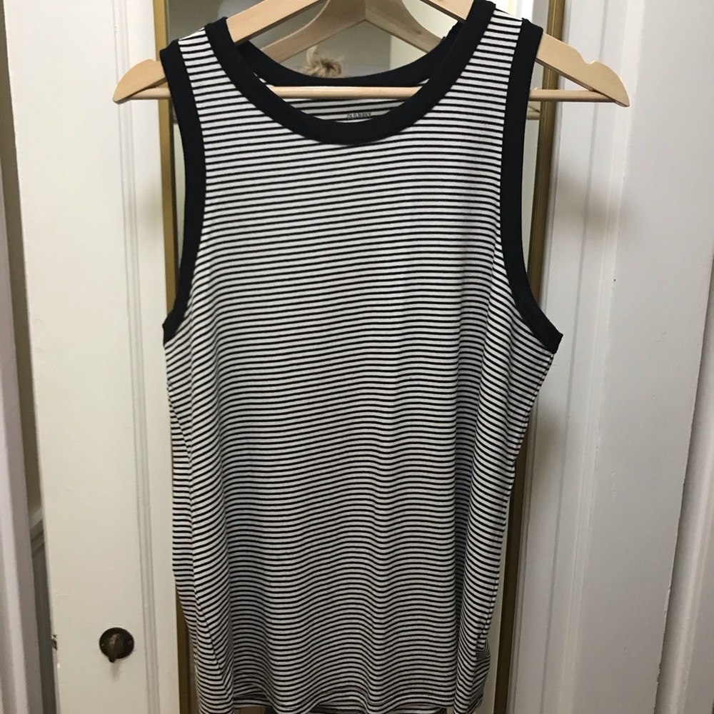 Striped knit tank